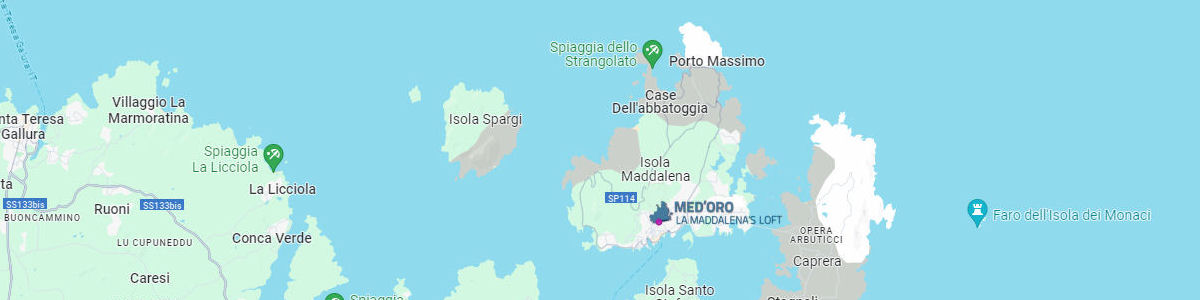 mappa medoro case vacanza la maddalena
